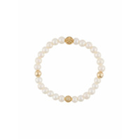 Nialaya Jewelry Pulseira com banho de ouro 18k - Branco