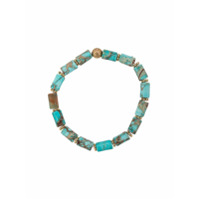 Nialaya Jewelry Pulseira elástica de pedras - Azul