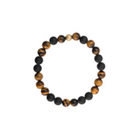 Nialaya Jewelry Pulseira elástica de pedras - Marrom