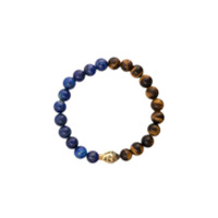 Nialaya Jewelry Pulseira elástica de pedras - Marrom