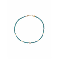 Nialaya Jewelry short seedbead necklace - Azul