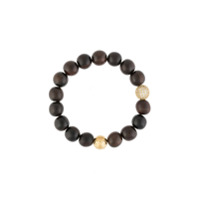 Nialaya Jewelry wooden bead bracelet - Marrom