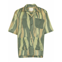 Nicholas Daley Aloha striped short sleeve shirt - Verde