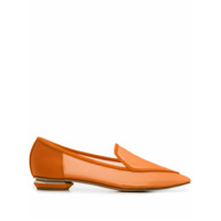 Nicholas Kirkwood Mocassim Beya com mesh e salto 18mm - Laranja