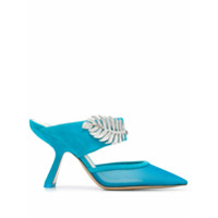 Nicholas Kirkwood Mule Monstera com recorte de mesh e salto 90mm - Azul