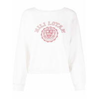 Nili Lotan Moletom cropped com estampa de logo - Neutro