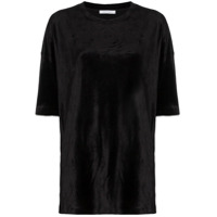 Ninety Percent Camiseta oversized decote careca - Preto