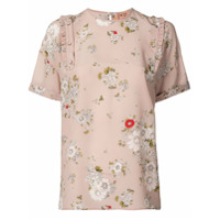 Nº21 Blusa mangas curtas com estampa floral - Rosa