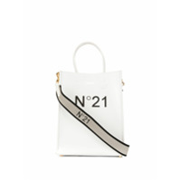 Nº21 Bolsa tote com estampa de logo - Branco