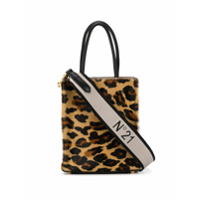 Nº21 Bolsa transversal com mix de estampas - Marrom