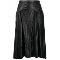 Nº21 Calça cintura alta com detalhe de pregas - Preto