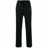 Nº21 Calça com listras lateral e ajuste no cós - Preto