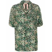 Nº21 Camisa mangas curtas com estampa floral - Preto