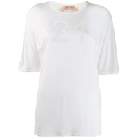 Nº21 Camiseta com estampa de logo - Branco