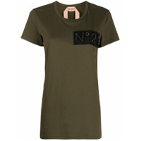 Nº21 Camiseta de algodão com logo bordado - Verde