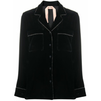 Nº21 Jaqueta com acabamento de cristais - Preto