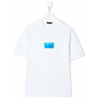 Nº21 Kids Camiseta com patch de logo - Branco