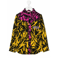Nº21 Kids two-tone zebra print shirt - Amarelo