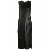 Nº21 Vestido midi com aplicações de cristais - Preto