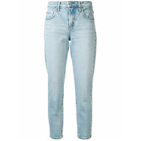 Nobody Denim Calça jeans slim cropped cintura média - Azul