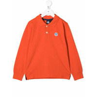 North Sails Kids Camisa polo mangas longas de algodão - Laranja