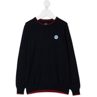 North Sails Kids Suéter com logo bordado - Azul