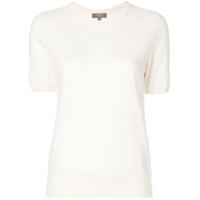 N.Peal Camiseta de cashmere decote arredondado - Neutro