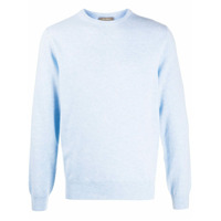 N.Peal Suéter decote careca de cashmere - Azul