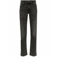 Nudie Jeans Calça jeans slim Lean Dean Mono cropped - Cinza