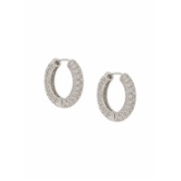 NUMBERING Par de brincos de argola - Prateado