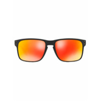 Oakley Óculos de sol retangular espelhado - Preto