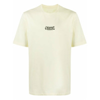 OAMC Camiseta decote careca com estampa fotográfica posterior - Amarelo