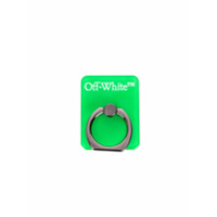 Off-White Anel para suporte de celular com logo estampado - Verde