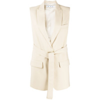 Off-White Blazer sem manga com abotoamento simples - Neutro