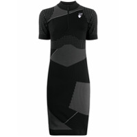 Off-White Blusa mangas curtas com detalhe de listras - Preto