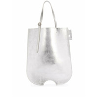 Off-White Bolsa tiracolo com efeito metálico