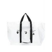 Off-White Bolsa tote com estampa de logo - Branco