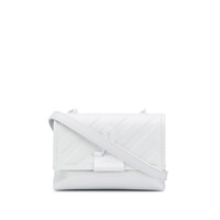 Off-White Bolsa transversal com listras diagonais - Branco
