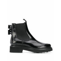 Off-White Bota chelsea com patch de logo - Preto