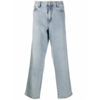 Off-White Calça jeans Diag com efeito manchado - Azul