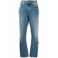 Off-White Calça jeans reta com efeito de lavagem - Azul