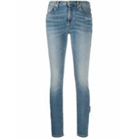 Off-White Calça jeans skinny cintura média - Azul