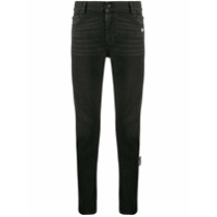 Off-White Calça jeans skinny com estampa de logo - Preto