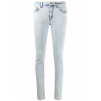 Off-White Calça jeans skinny com logo - Azul