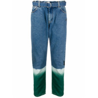 Off-White Calça jeans slim em degradê - Azul