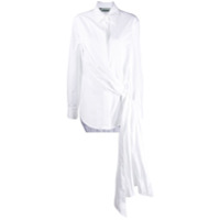 Off-White Camisa assimétrica de algodão - Branco
