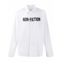 Off-White Camisa com estampa Non-Fiction - Branco