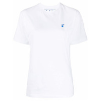 Off-White Camisa mangas curtas com logo bordado - Branco