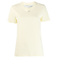 Off-White Camiseta com aplicações e logo - Amarelo