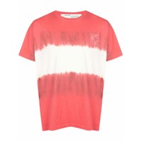 Off-White Camiseta com efeito tie-dye - Vermelho